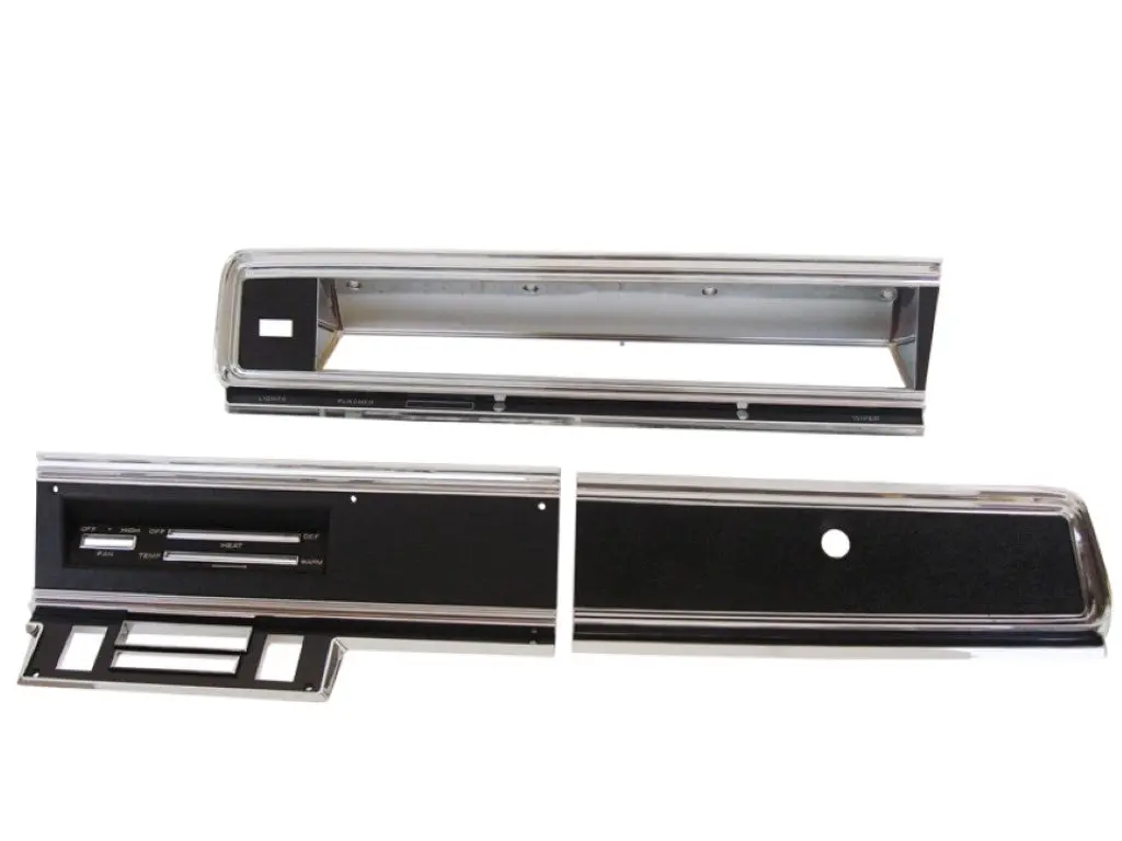 316-D67kit Mopar 1967-69 Dodge Dart Dash Bezel Kit (No Ac) 1