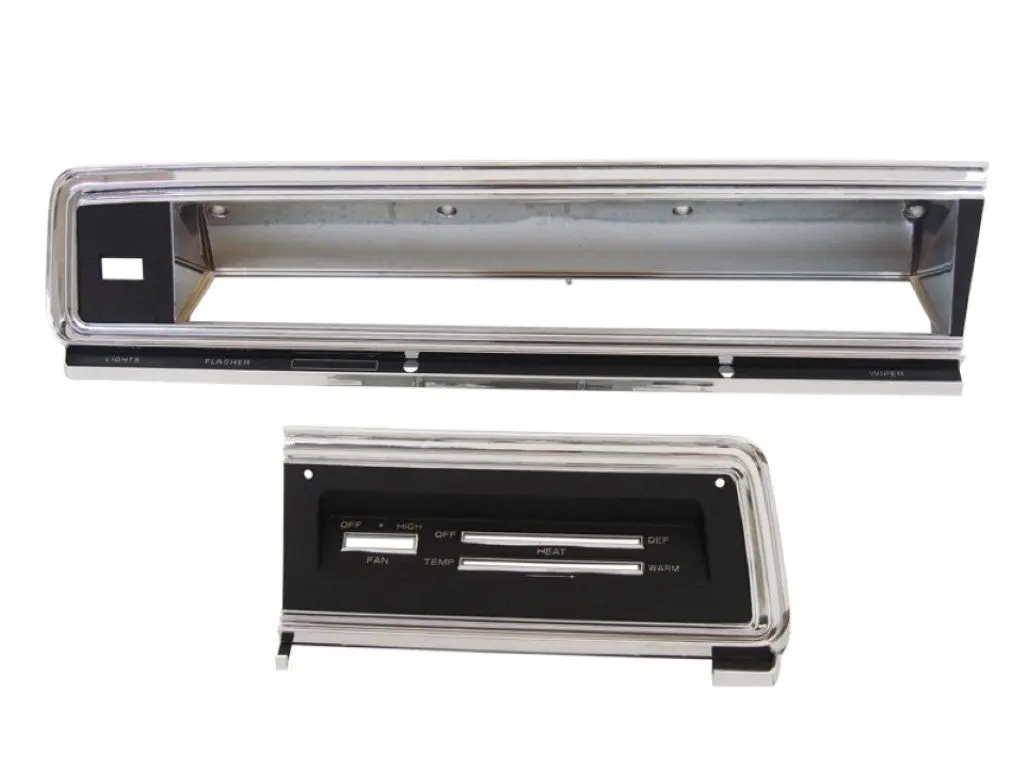 316-D68kit Mopar 1967-69 Dodge Dart Standard Dash Bezel Kit (No Ac) 1
