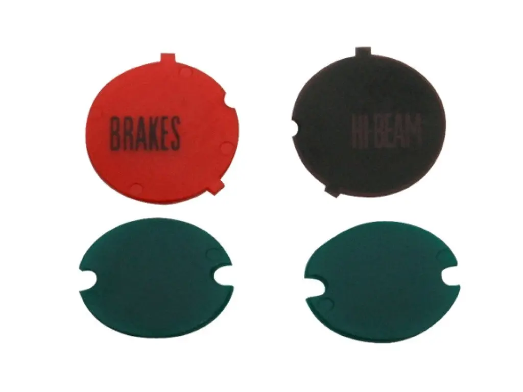 316-Li Mopar 1967-72 Rallye Dash Gauge Indicator Lenses 1