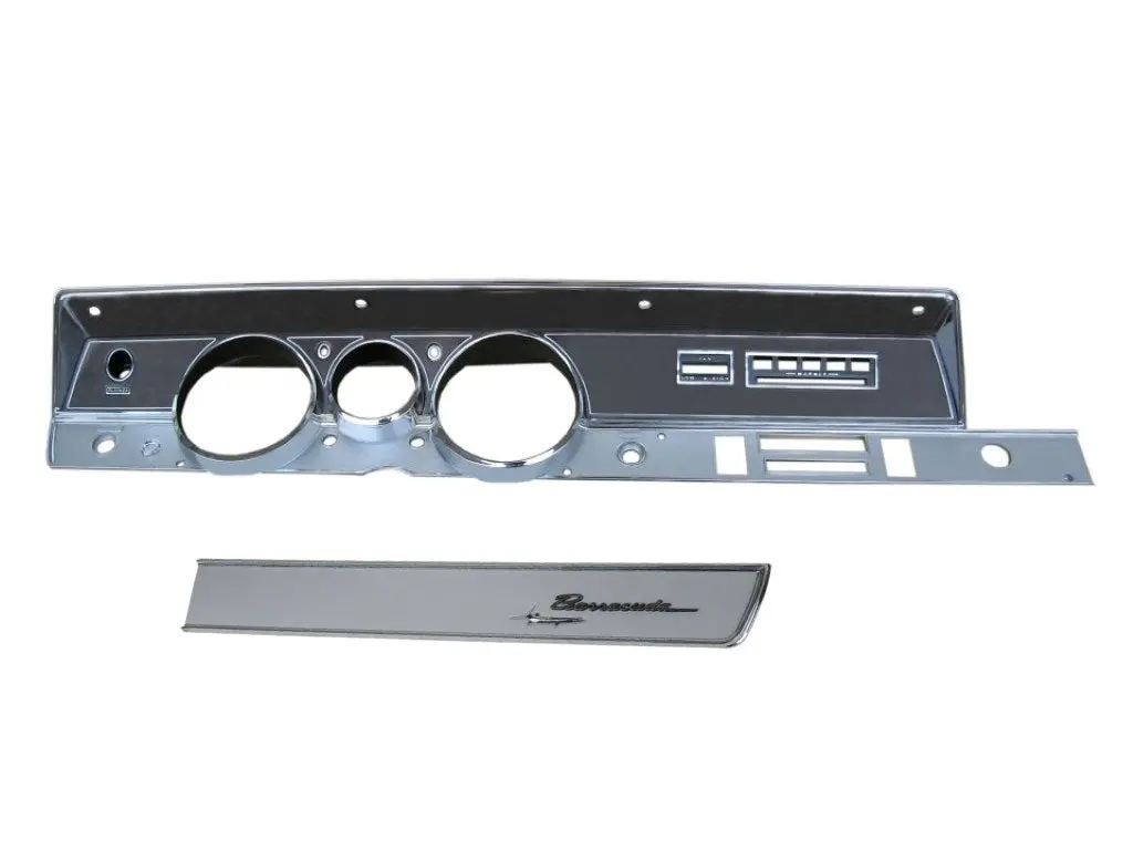 316Dw-69Ackit Mopar 1968-69 A-Body Woodgrain Rallye Dash Bezel Kit (Ac) 1