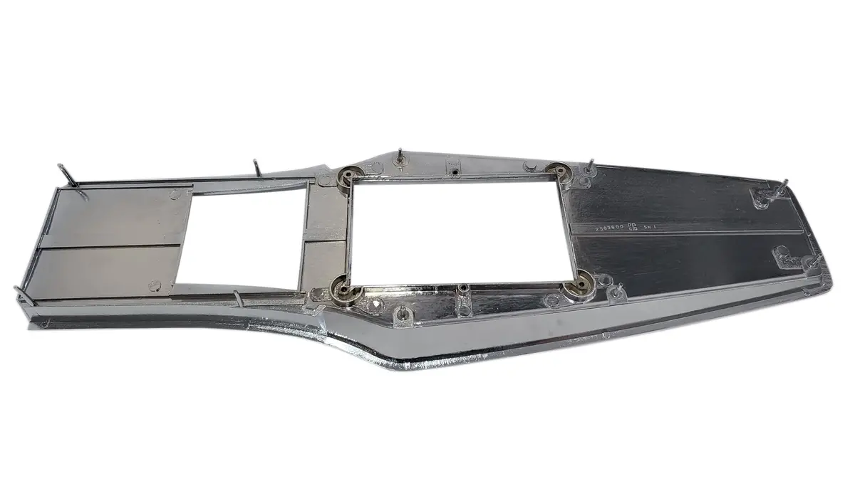 331-70Set Mopar 1969-71 A-Body Diecast Woodgrain 4 Speed Console Plate Kit 2