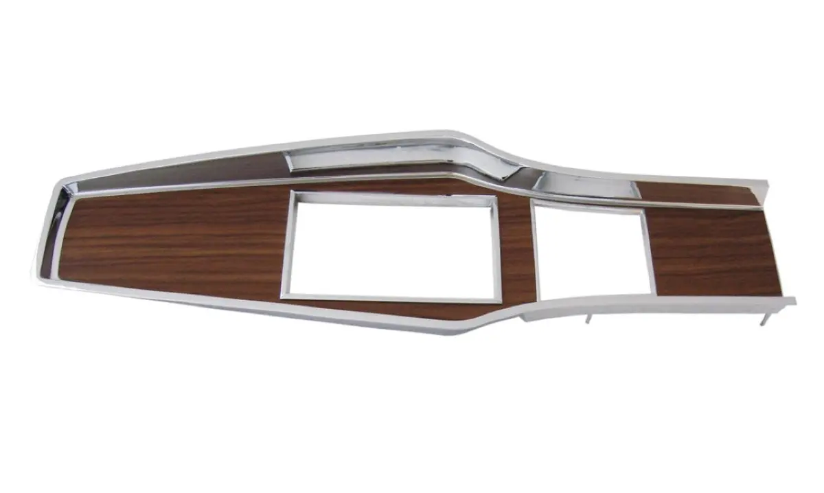 331-70 Mopar 1969-71 A-Body Diecast Woodgrain 4 Speed Console Top Plate 1