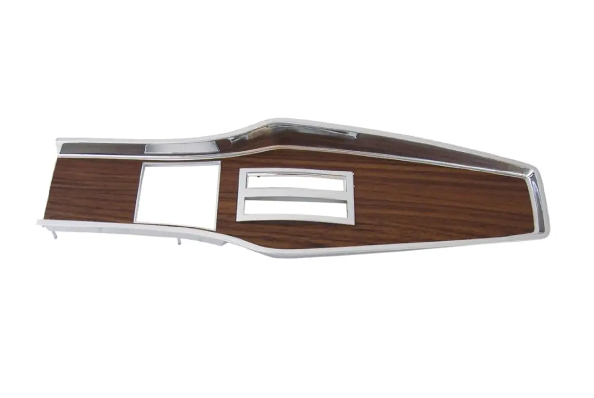 331A-70 Mopar 1969-71 A-Body Diecast Woodgrain Console Top Plate 1