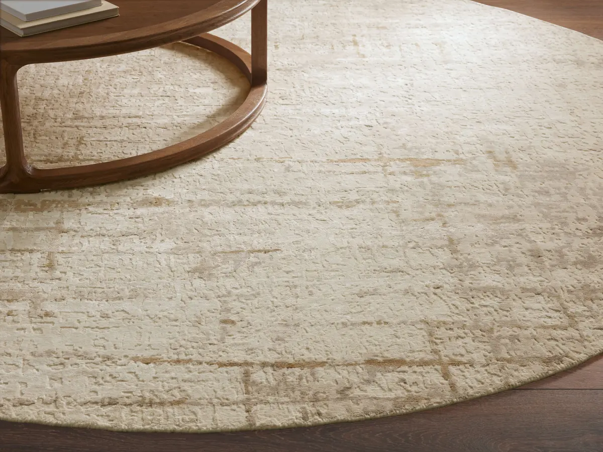 Wylie Hand-Knotted Round Rug 1