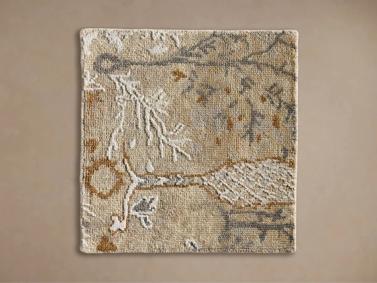 Casteel Hand-Knotted Rug Swatch 1