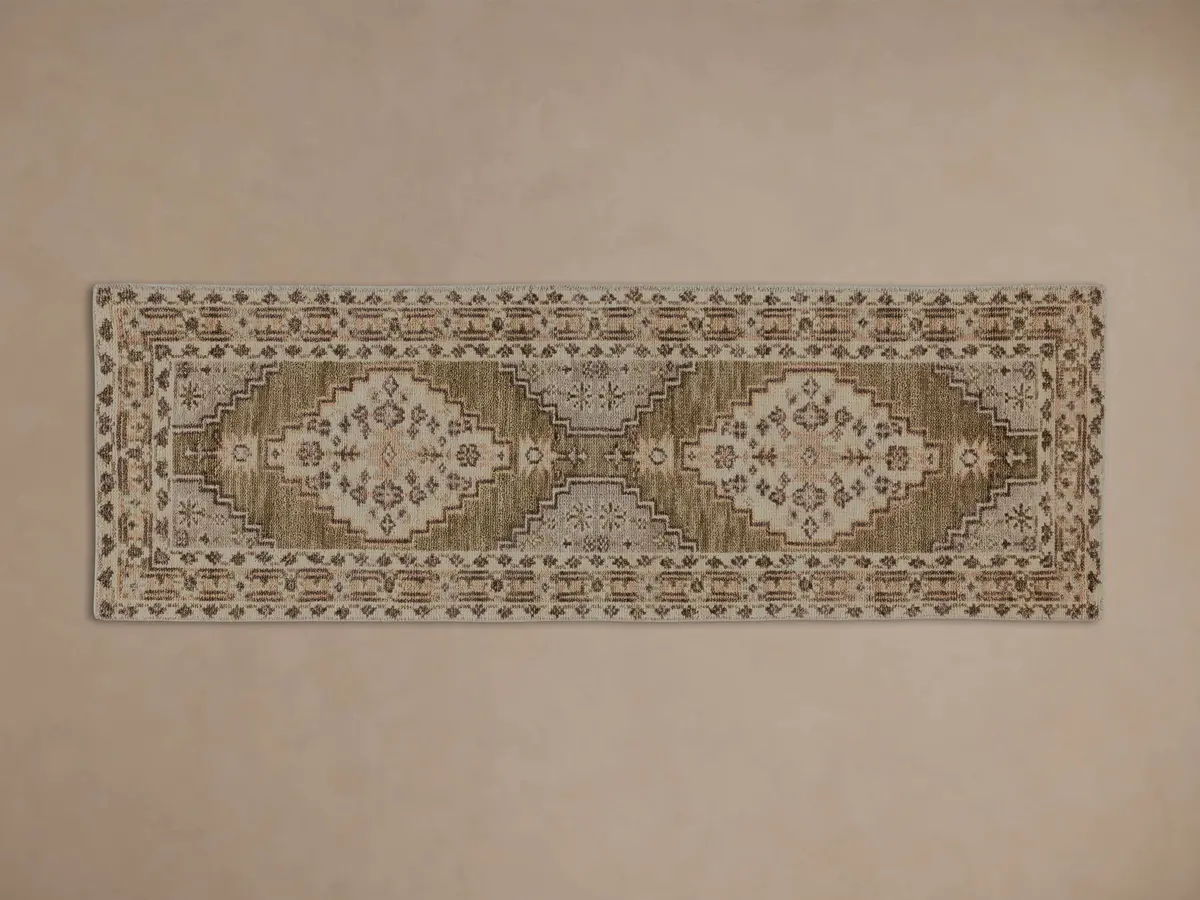 Ezra Hand-Knotted Runner Rug 1