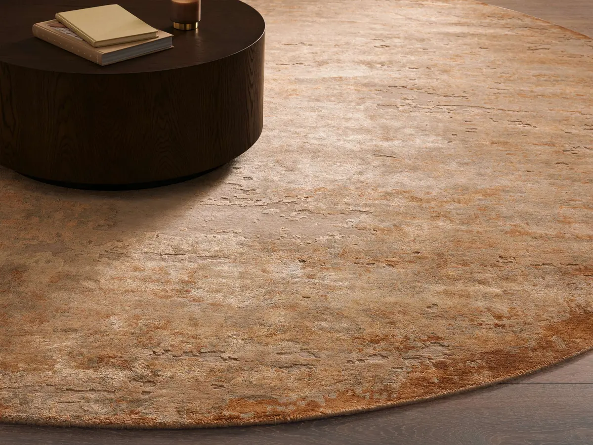 Viona Hand-Knotted Round Rug 1