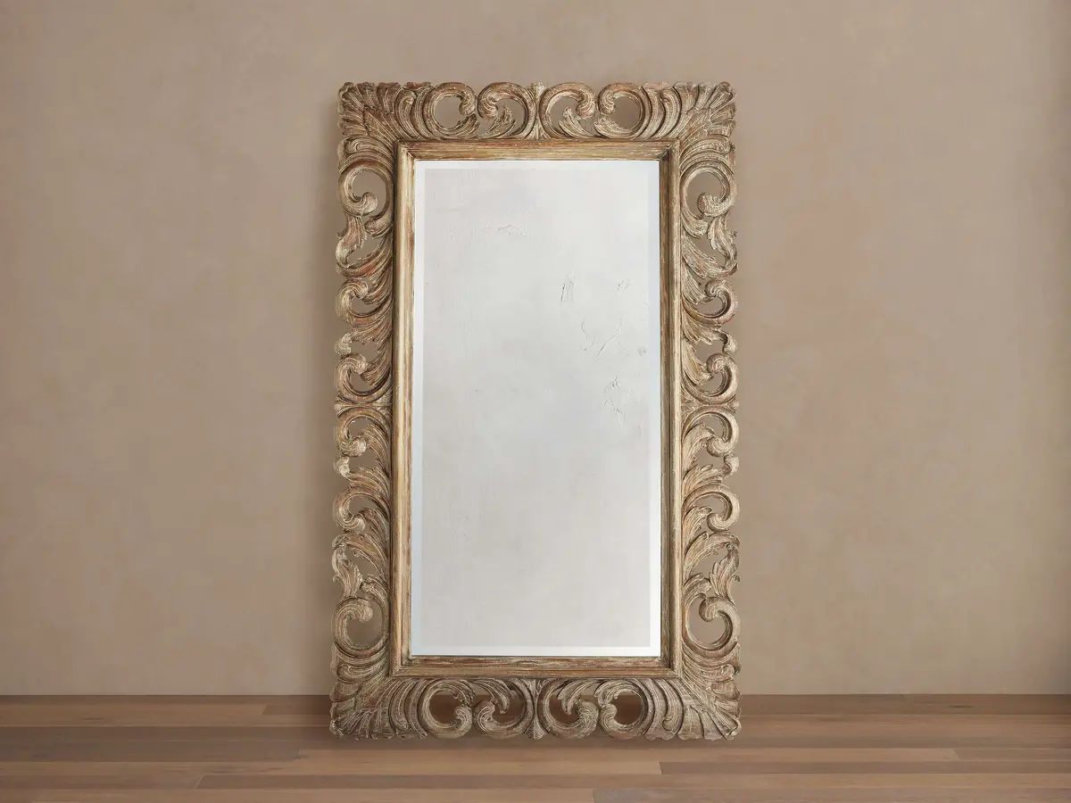 Porter Floor Mirror In Rustic 1