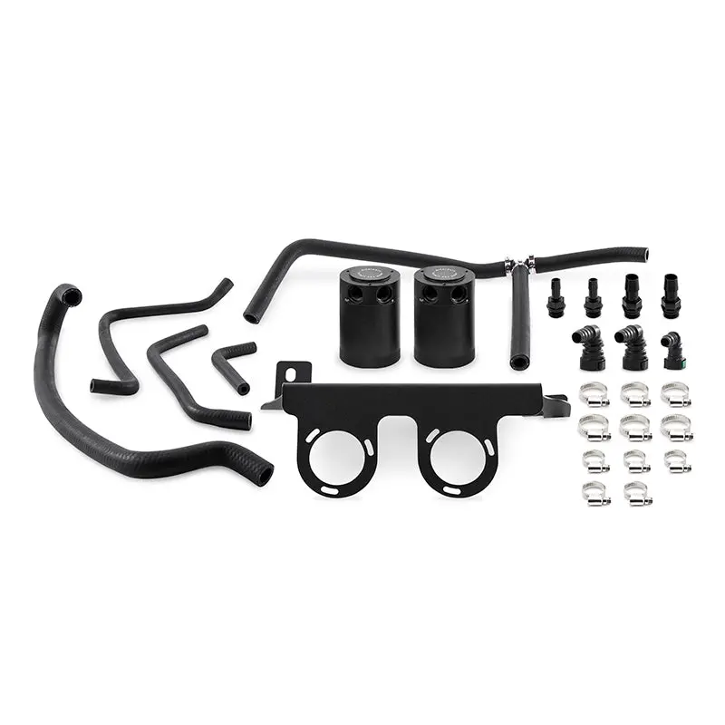Mishimoto Baffled Oil Catch Can Kit – Black, Designed For 2016+ Chevrolet Camaro 2.0T 1