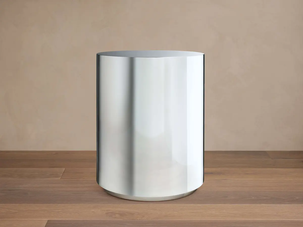Cinzia Chrome Round End Table 1