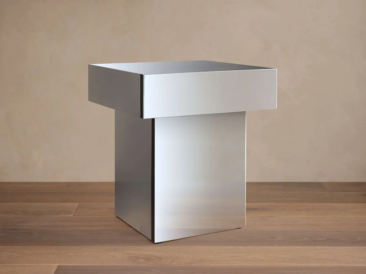 Cinzia Chrome End Table 1