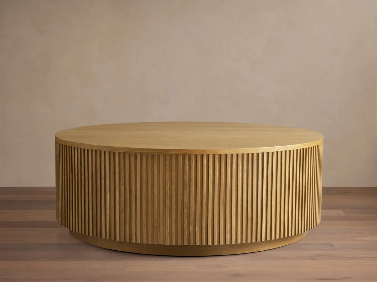 Finnley Round Wood Coffee Table 1