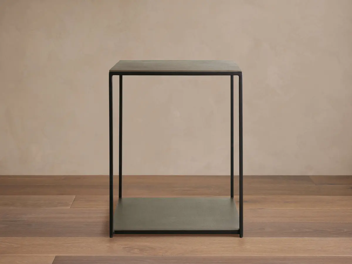 Kavali Square End Table In Silver 1