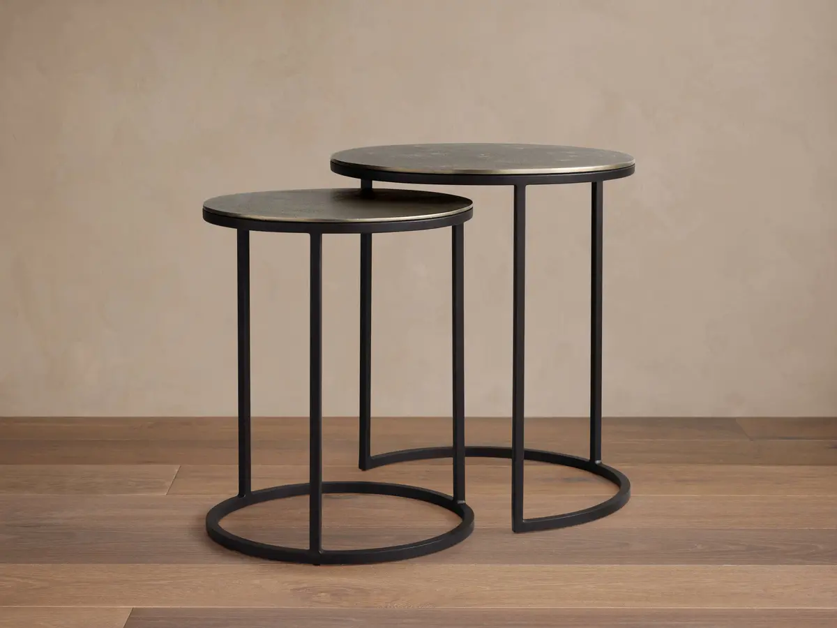 Kavali Nesting End Table In Silver 1