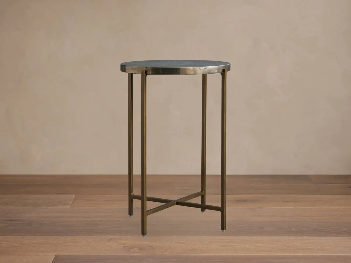 Ludlow Martini Table In Gold Pyrite 1