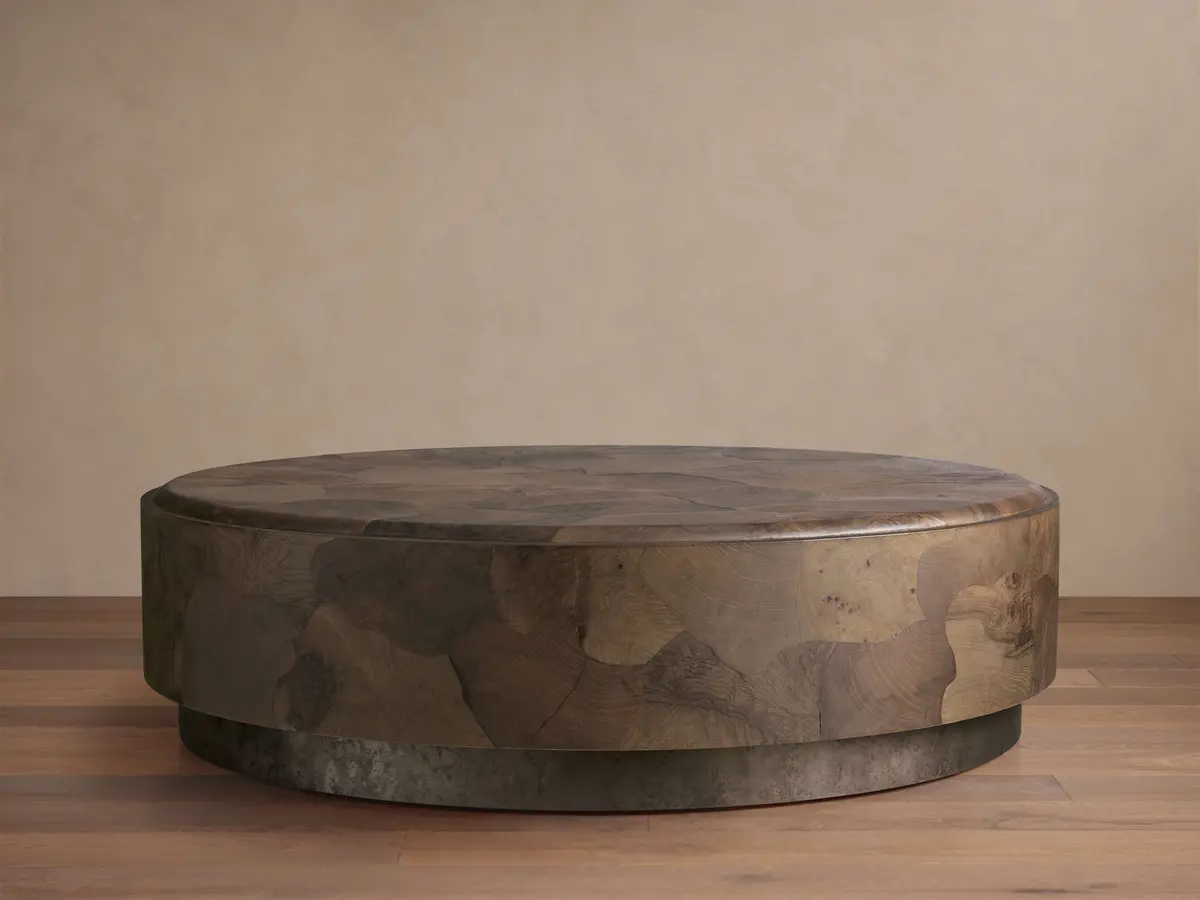 Polanco Round Plinth Coffee Table 1