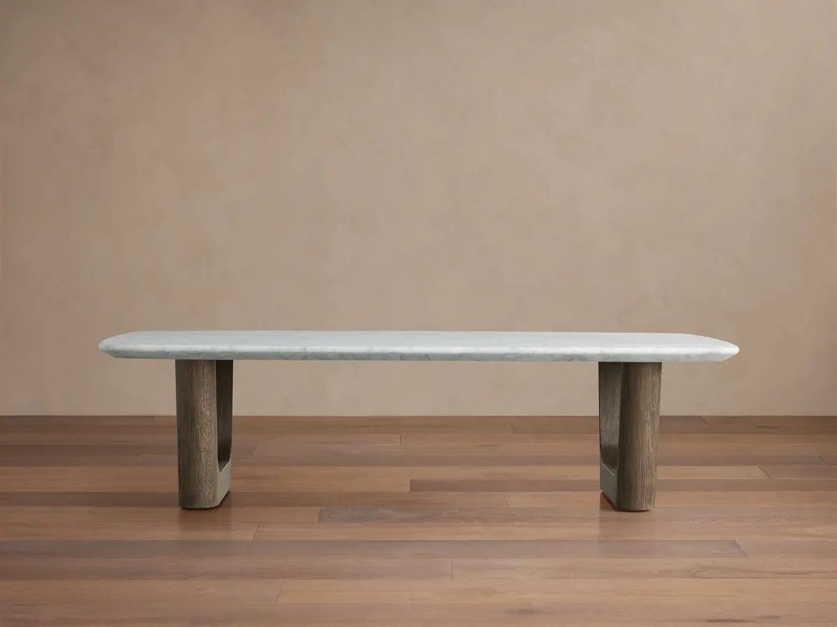Saint Germain Stone Coffee Table With Rennes Base 1