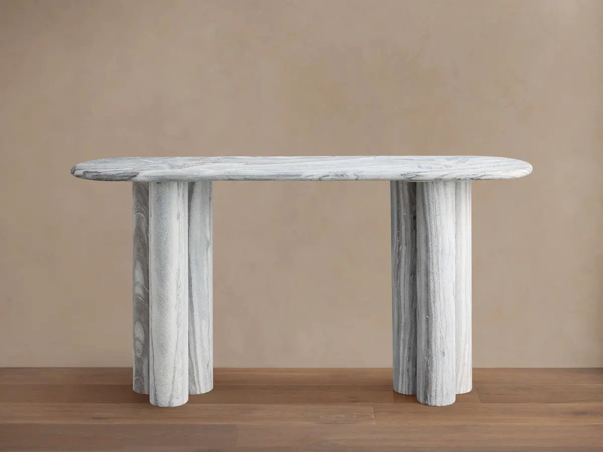 Serafin Console Table In Grey Dolomite 1