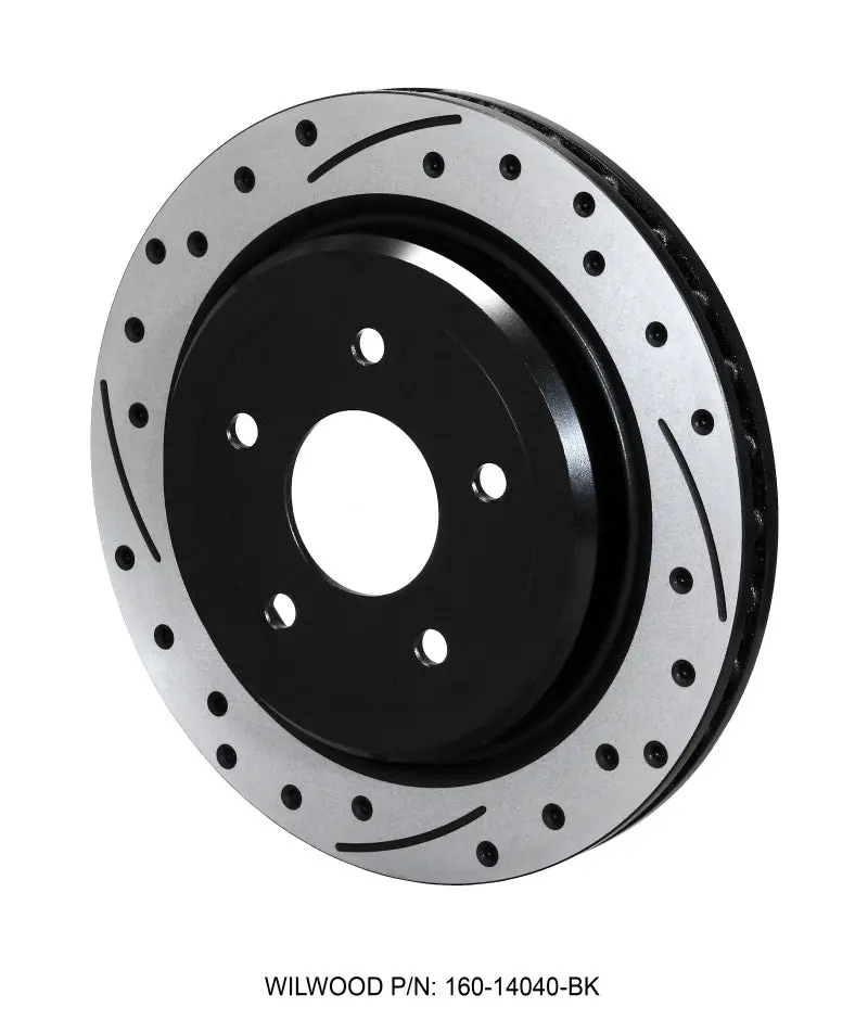 Wilwood Rear Srp Brake Rotor For C5/C6 Corvette – 12-Inch Diameter, 5X4.75-Inch Bolt Pattern, Black Coating 1