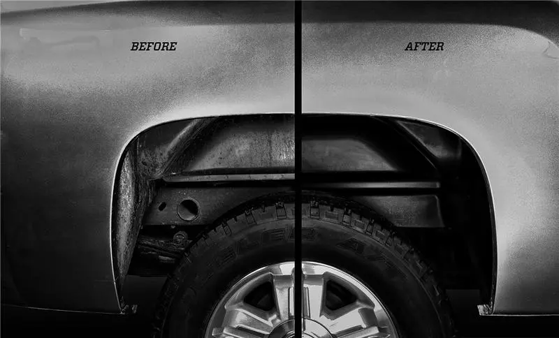 Husky Liners 2014-2015 Chevy/Gmc Silverado/Sierra Black Rear Wheel Well Guards 1