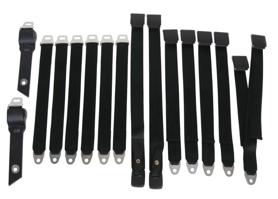 3850-69Ben Mopar 1968-69 A-Body Bench Seatbelt Set 1