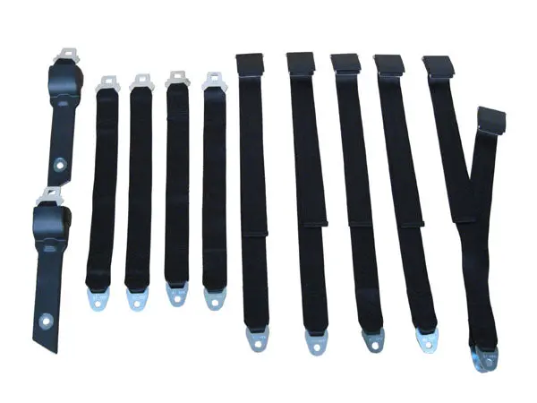 3850-70Cben Mopar 1970-71 A-Body Convertible Bench Seatbelt Set 1