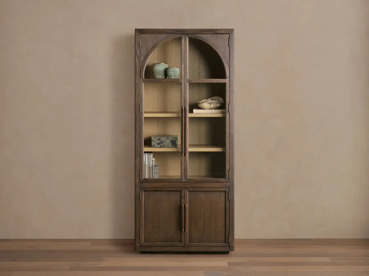 Hattie Squared Glass Cabinet 1
