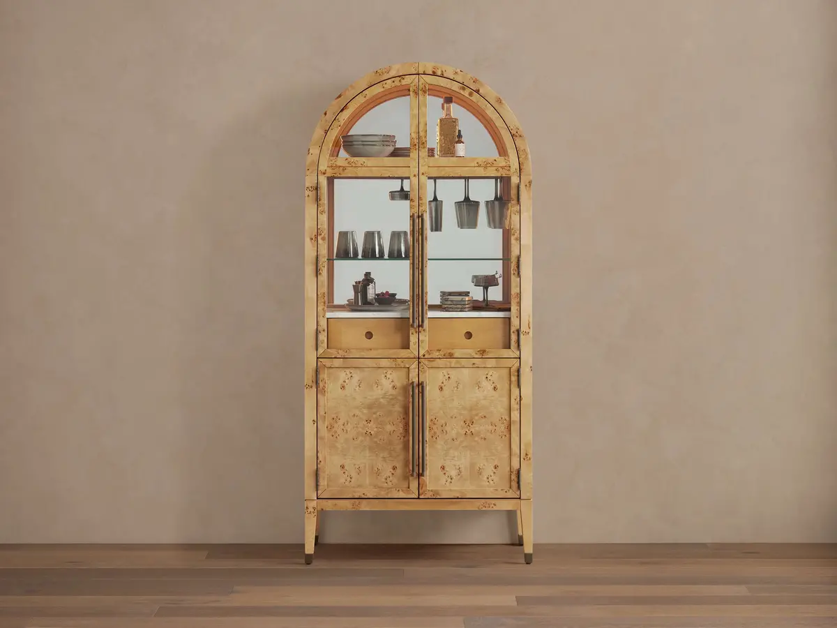 Hattie Burl Bar Cabinet 1