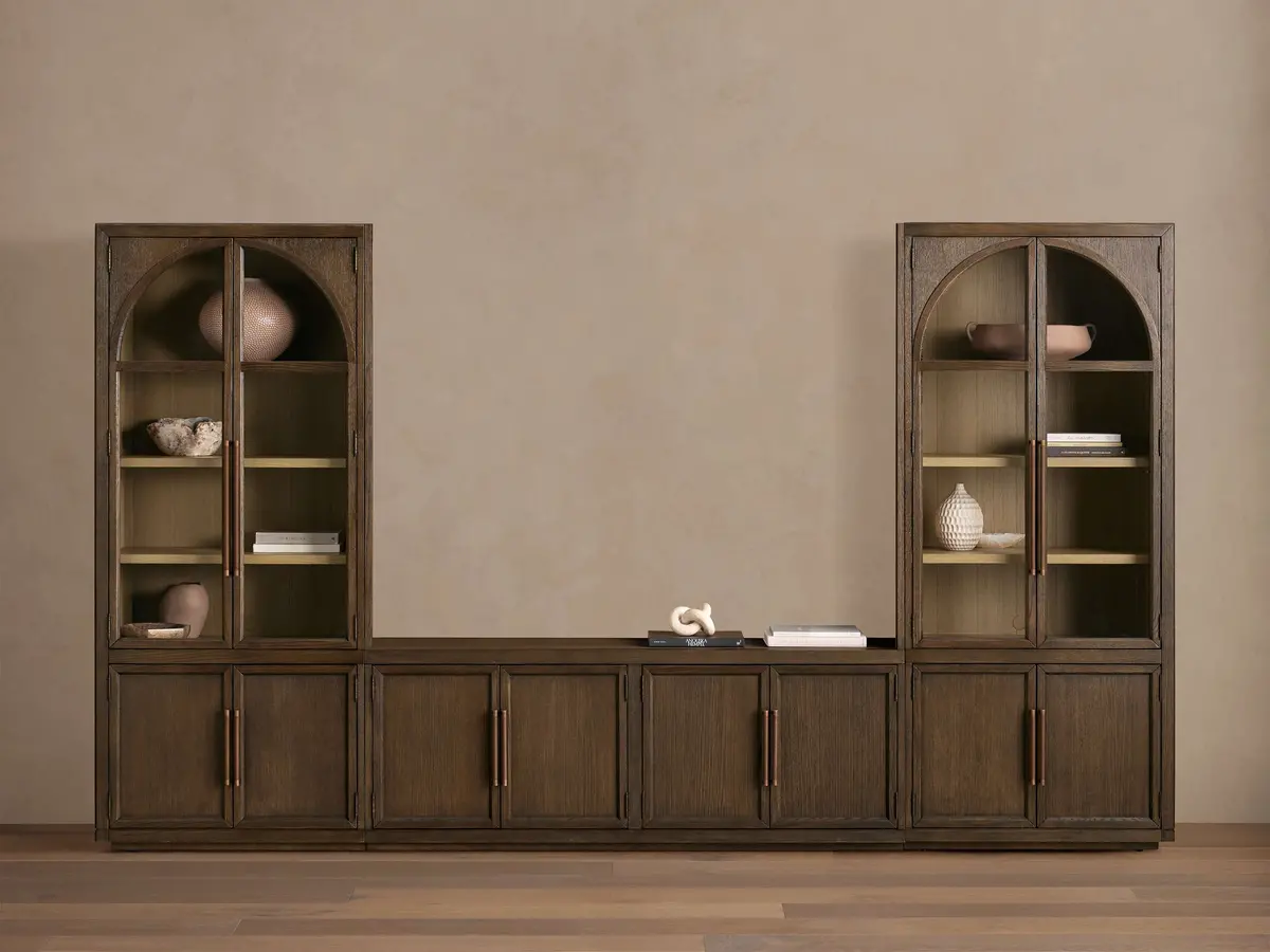 Hattie Glass Media Cabinet 1