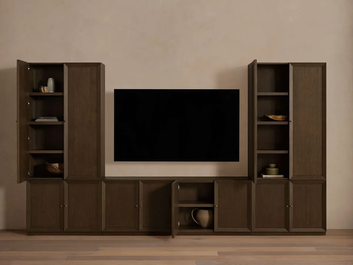 Nason Modular Media Cabinet Set 1
