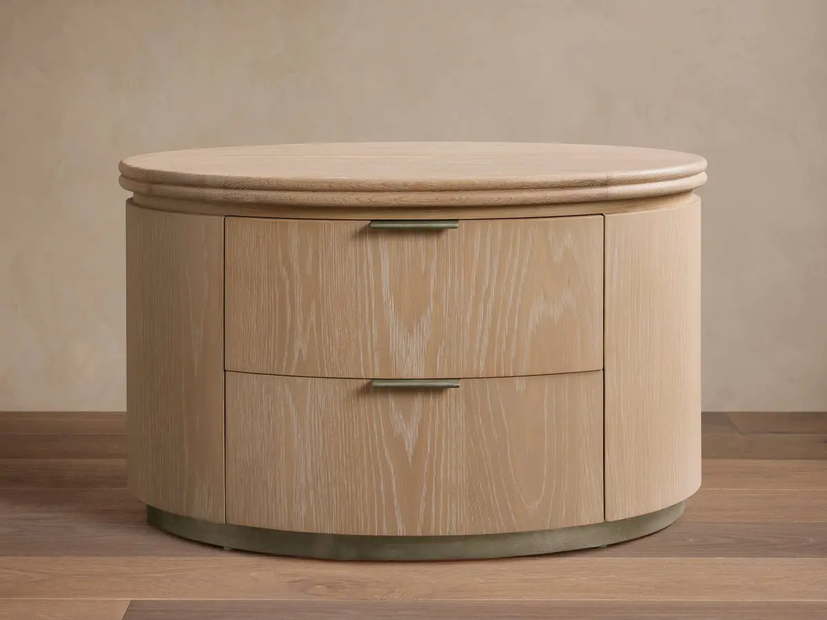 Caden Wood Oval Nightstand 1