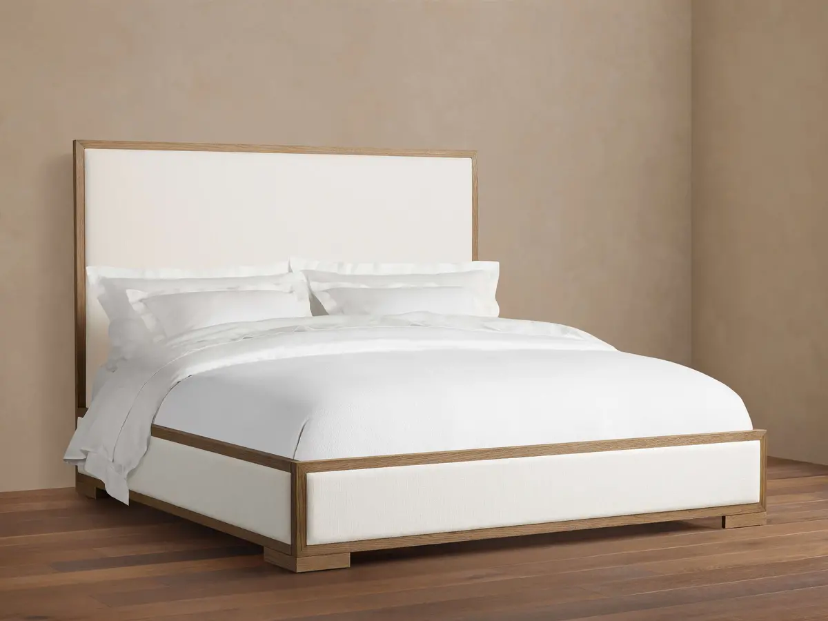 Darien Panel Bed In Izzy Snow 1