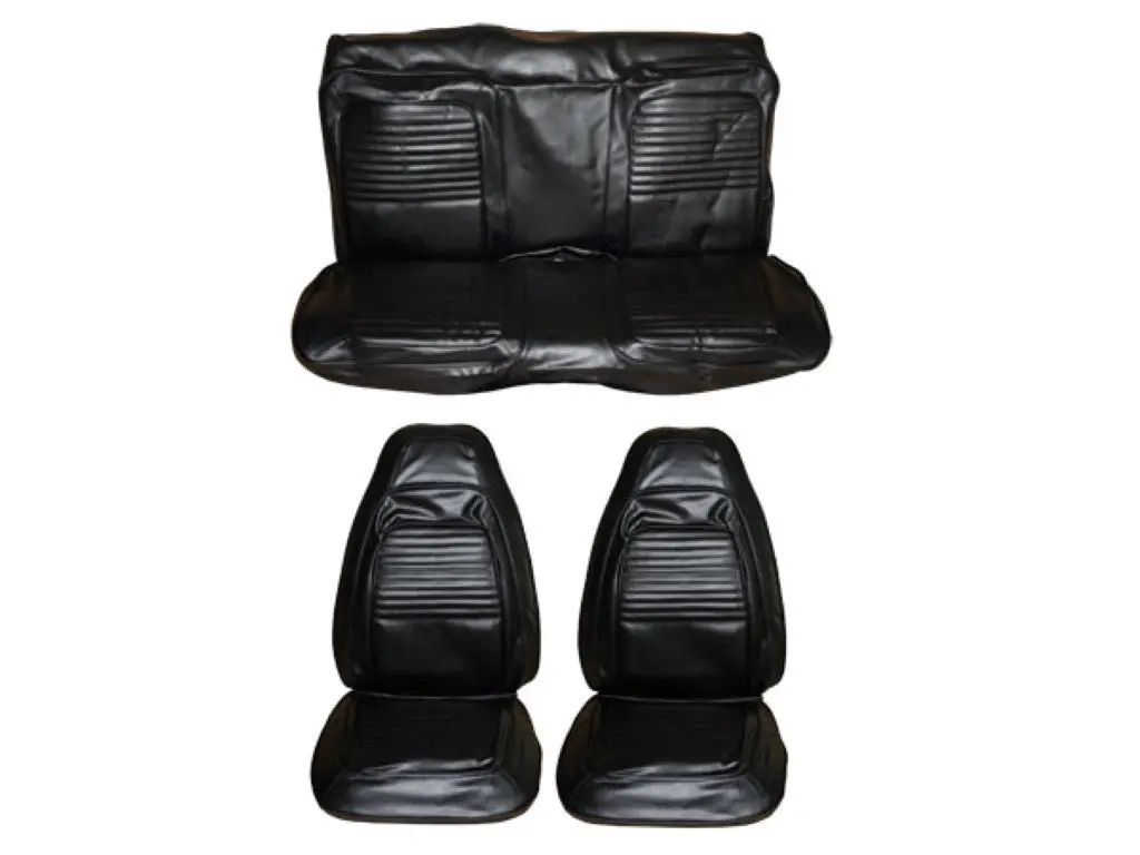 5504-Buk-C 1970 Cuda Barracuda Front Bucket And Rear Bench Seat Cover Set 1