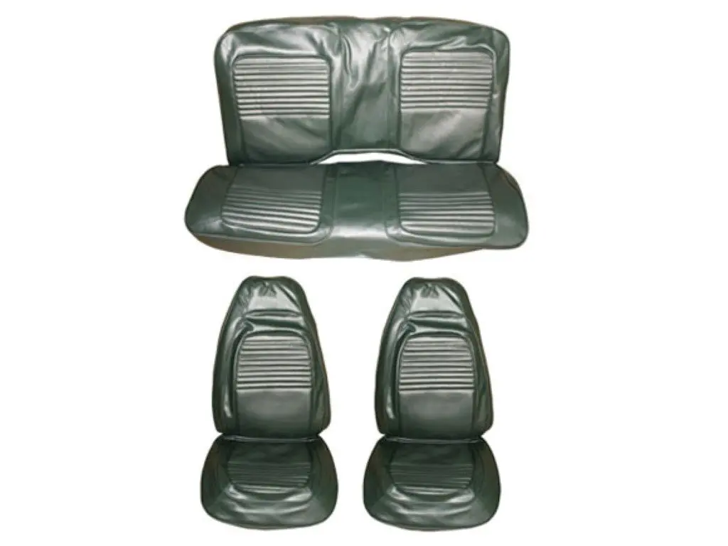 5504C-Buk-C 1970 Cuda Barracuda Convertible Front Bucket And Rear Bench Seat Cover Set 1