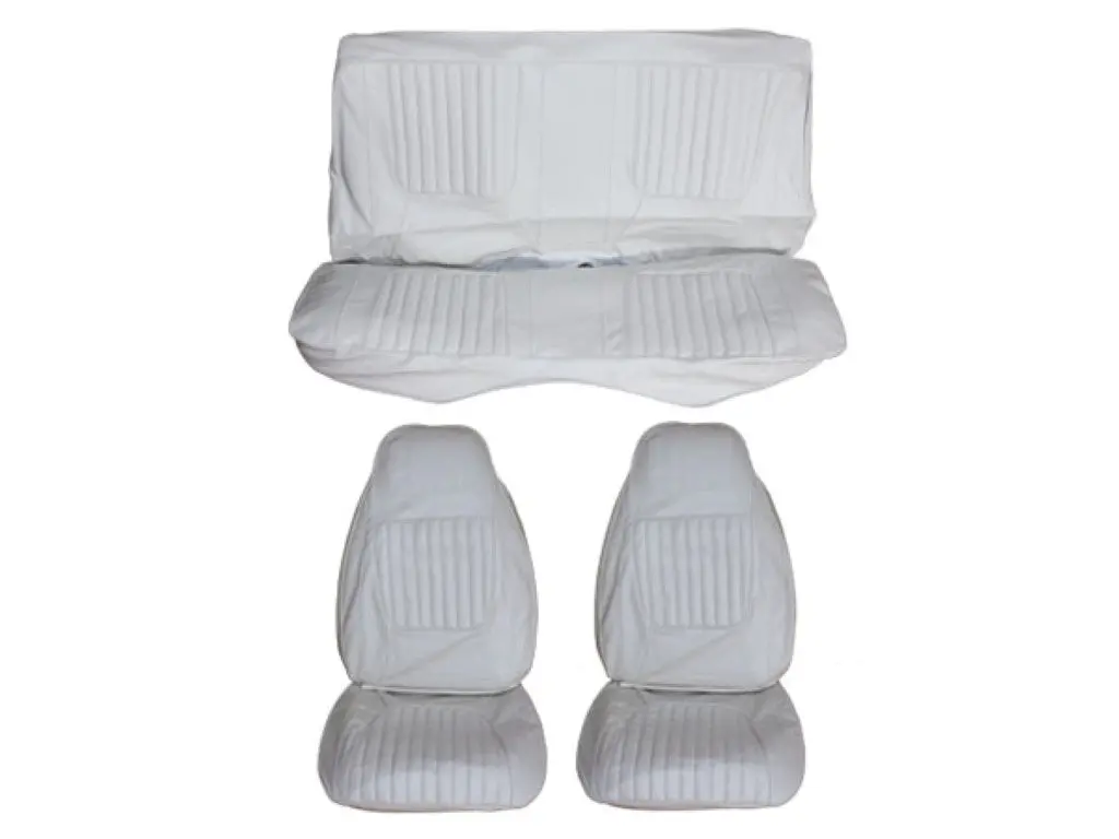 5506-Buk-C 1971 Challenger Front Bucket And Rear Bench Seat Cover Set 1
