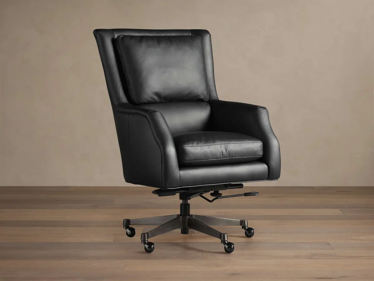Alex Leather Desk Chair 1