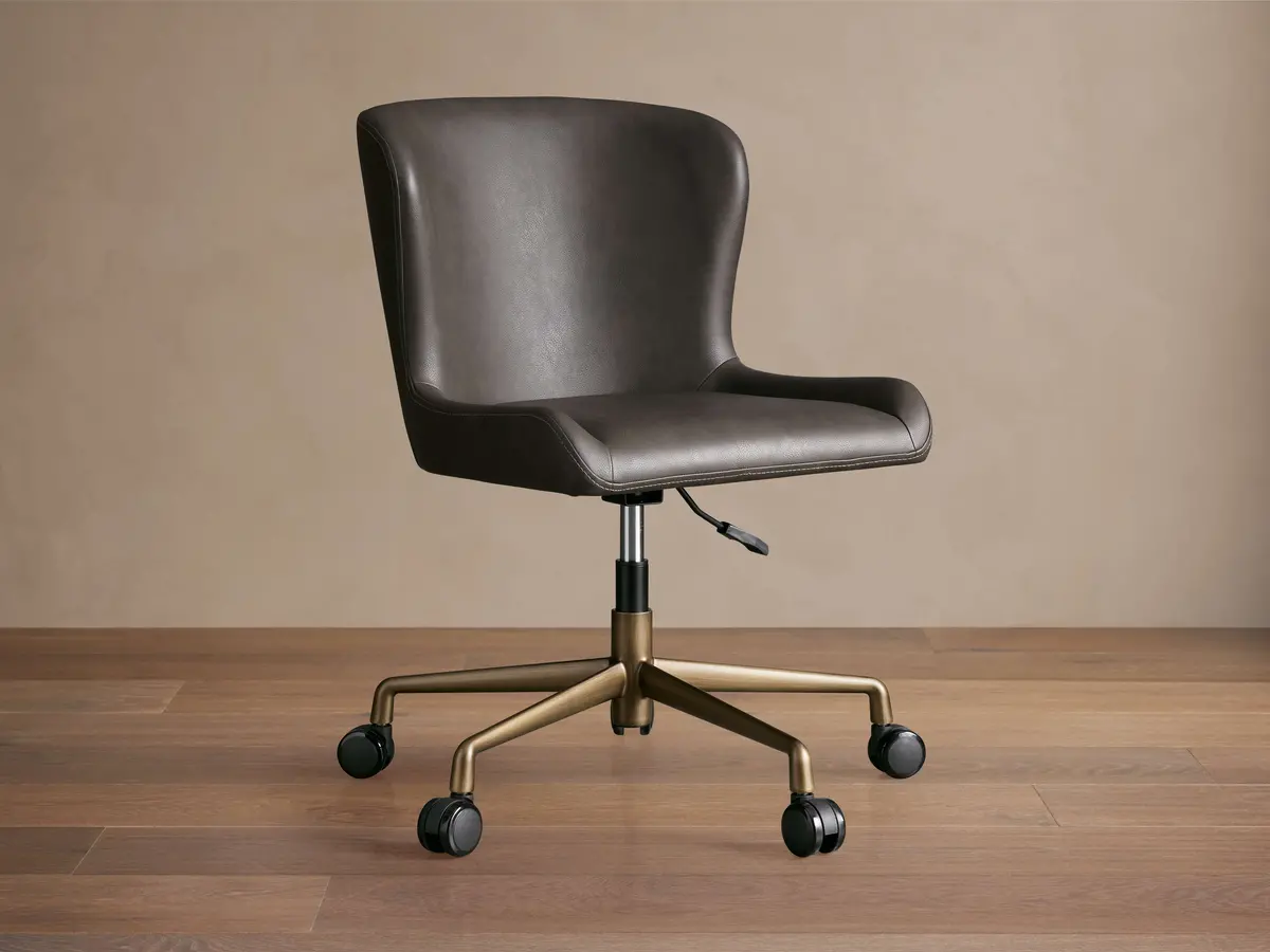 Kirsten Faux Leather Desk Chair 1