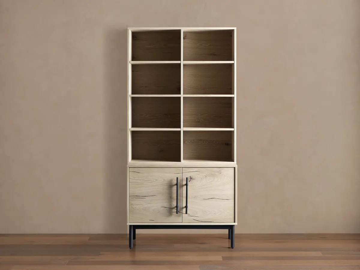 Sullivan Bookcase With Cabinet Base 1