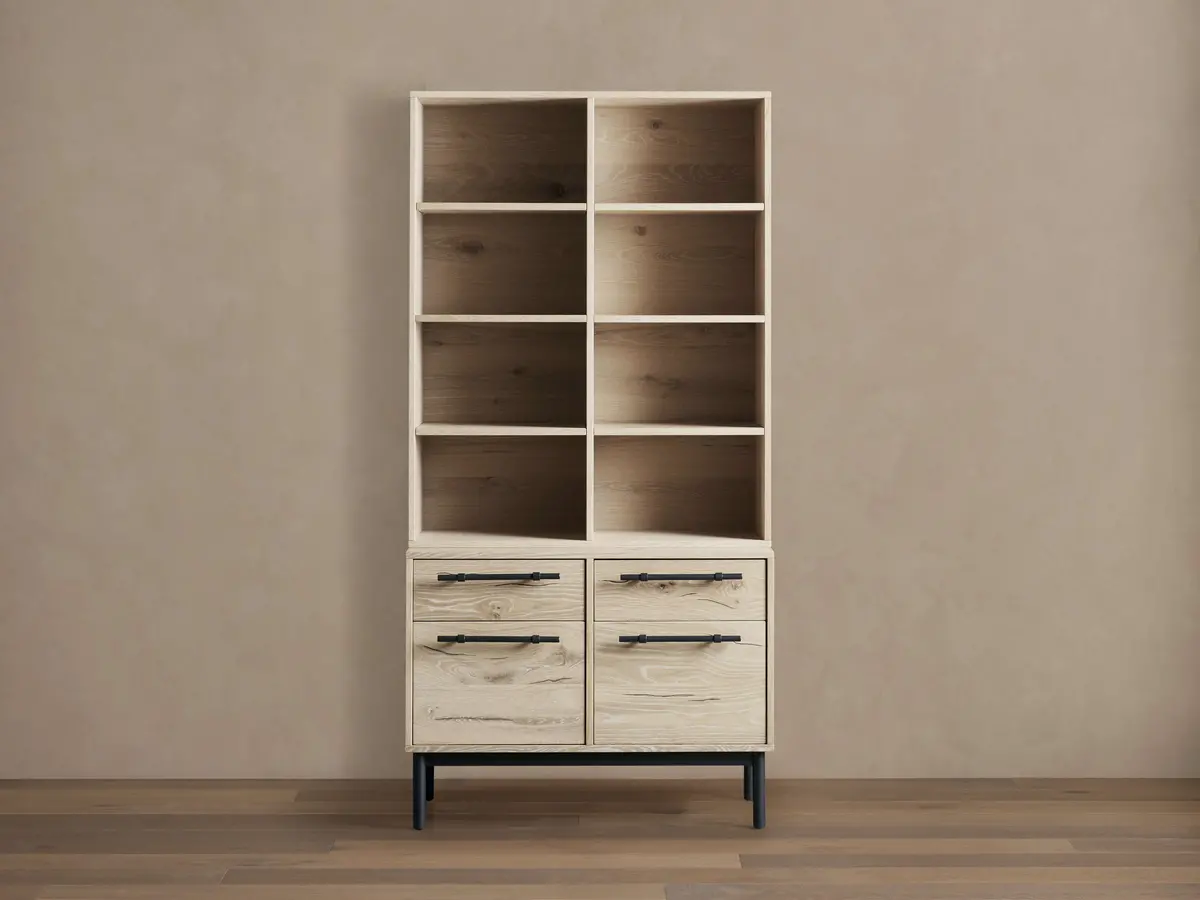 Sullivan Bookcase With File Base 1