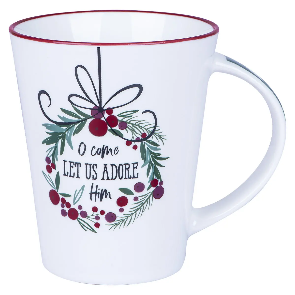 O Come Let Us Adore Him Ceramic Mug 1