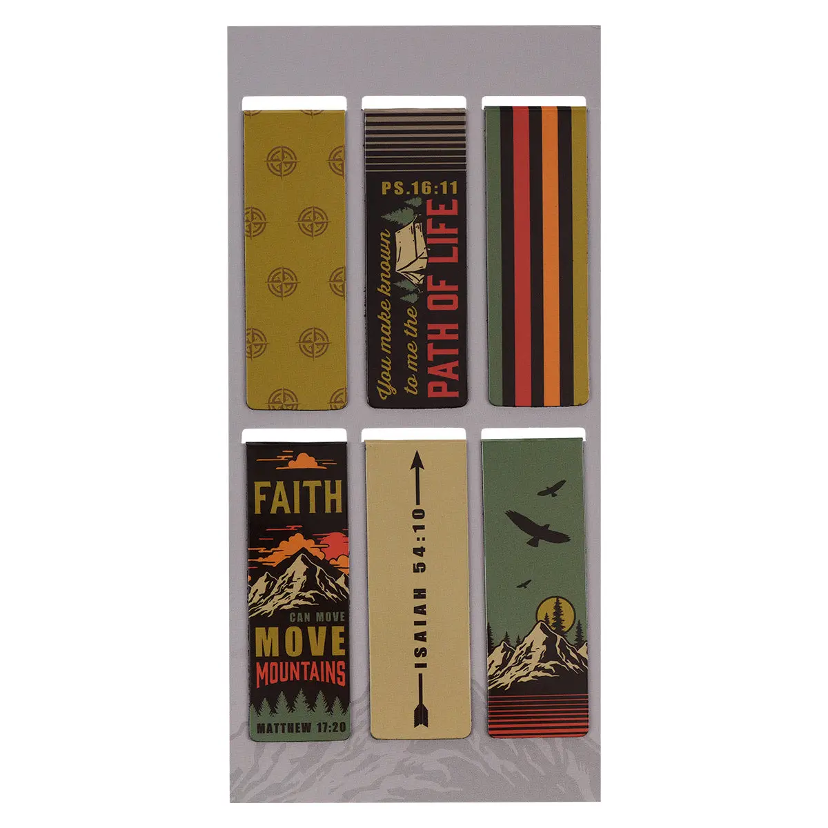 Faith Moves Mountains Magnetic Bookmarks Set Of 6 2