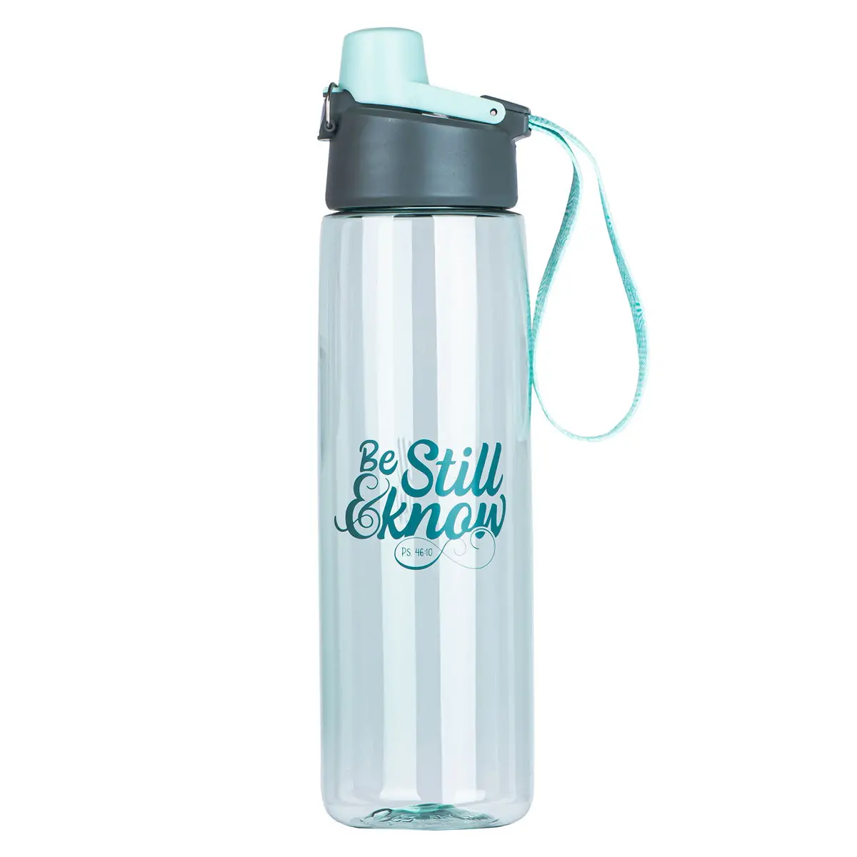 Be Still And Know Plastic Water Bottle - Psalm 46:10 1