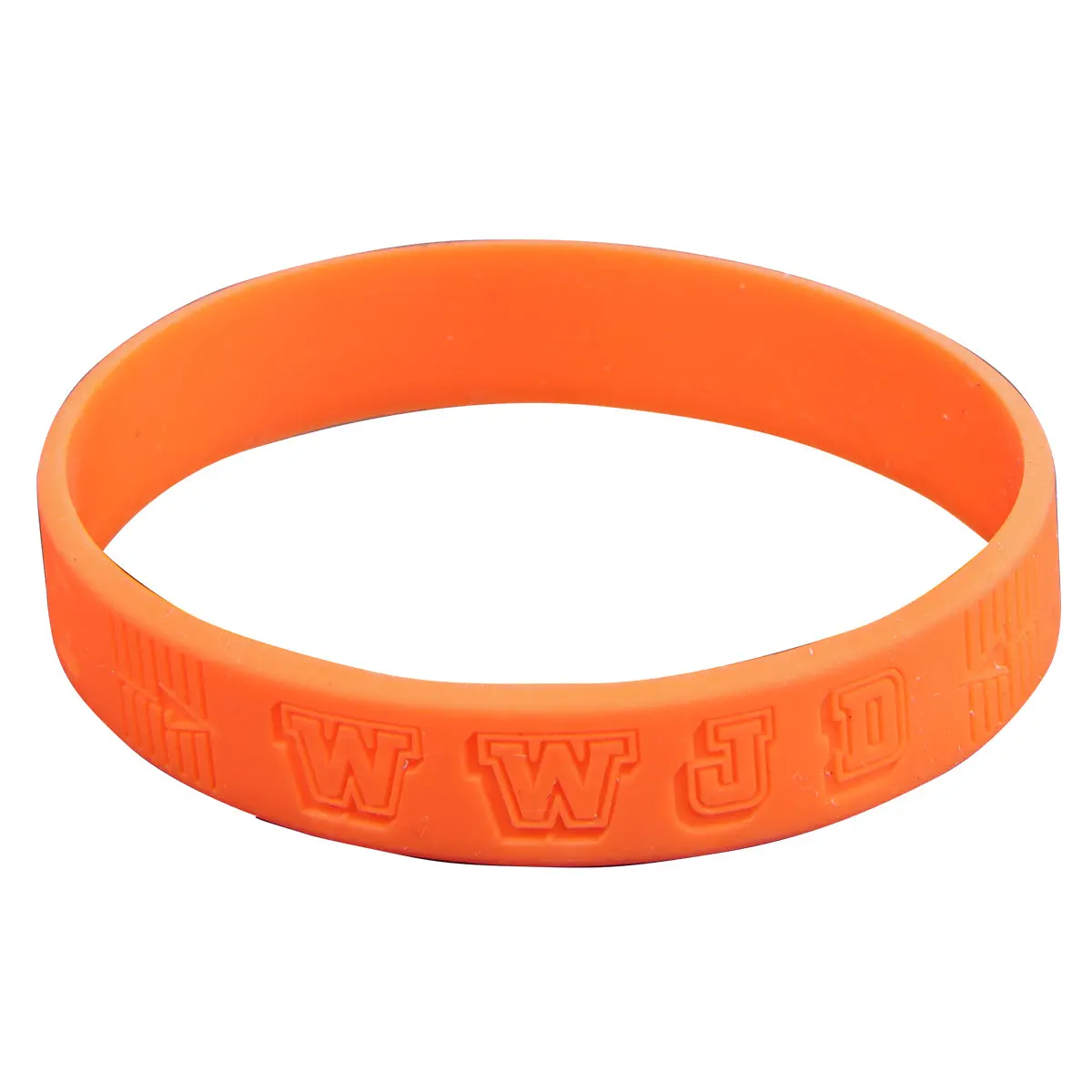 Wwjd Orange Silicone Wristbands 1