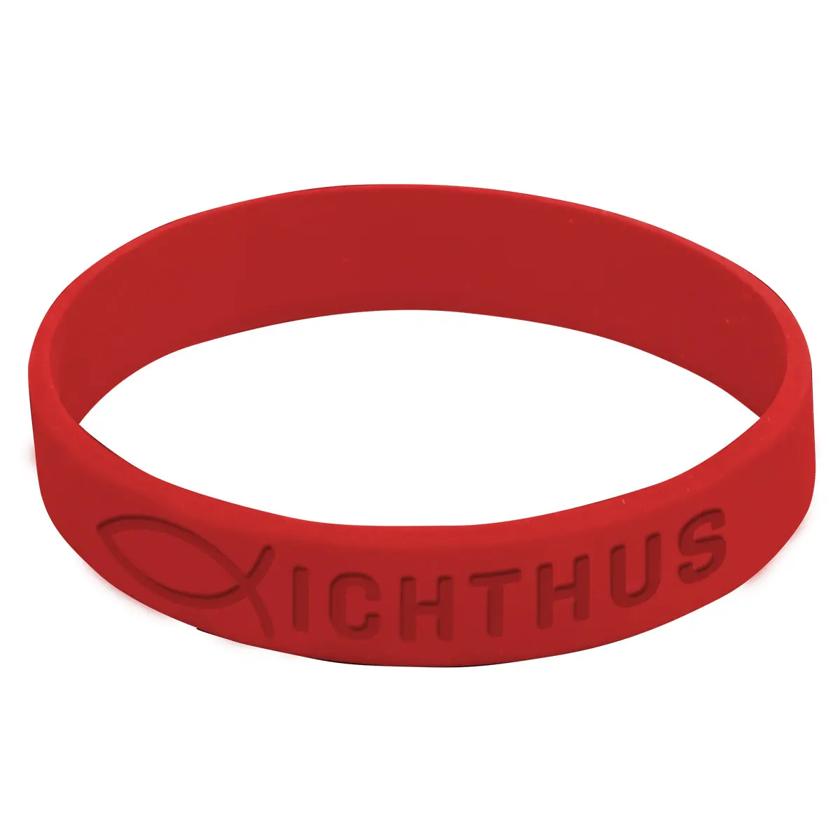 Ichthus Red Silicone Wristbands 1