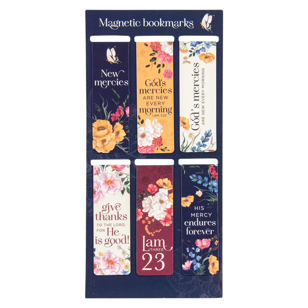 New Mercies Six Piece Magnetic Bookmark Set 1