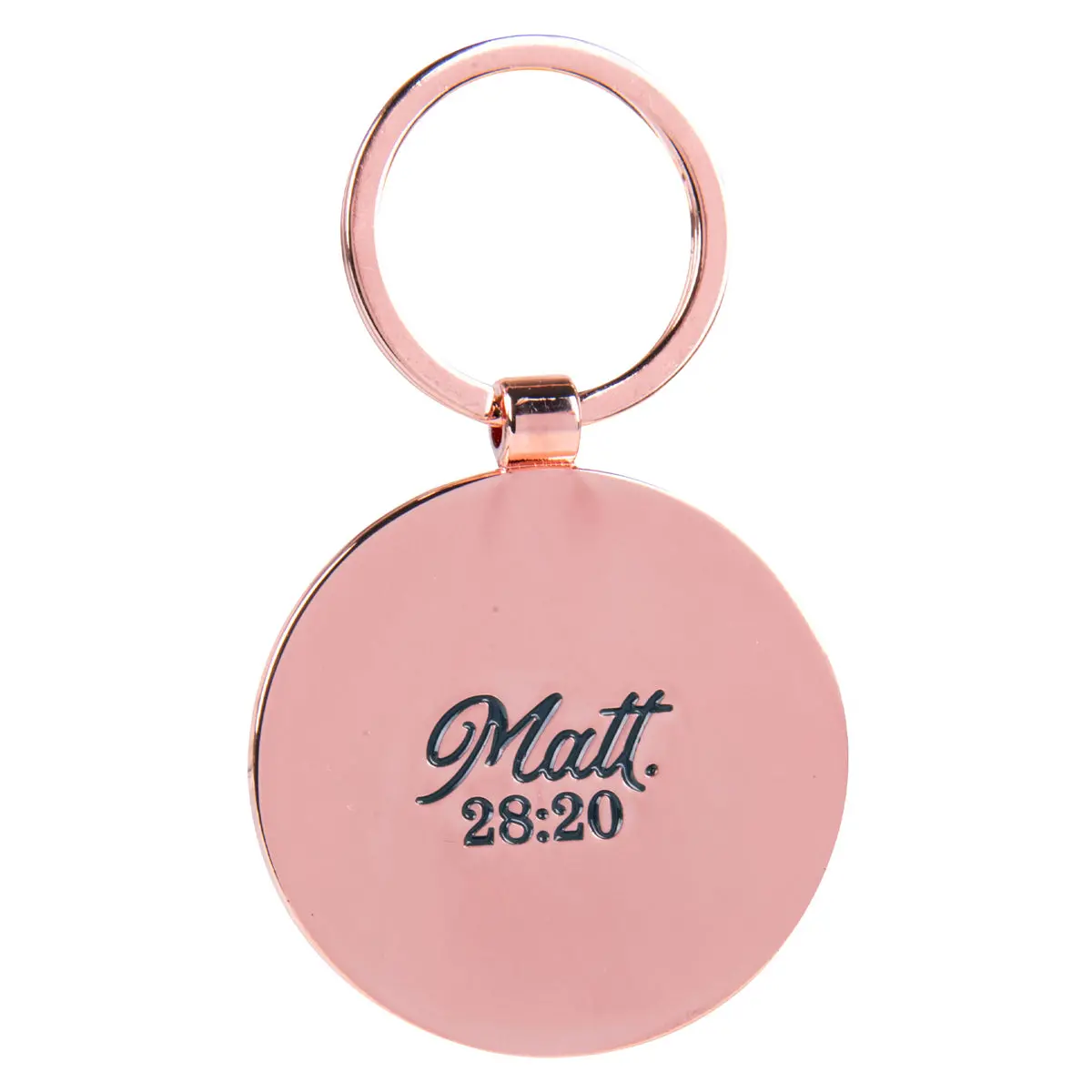 I Am With You Always Epoxy Metal Key Ring 2