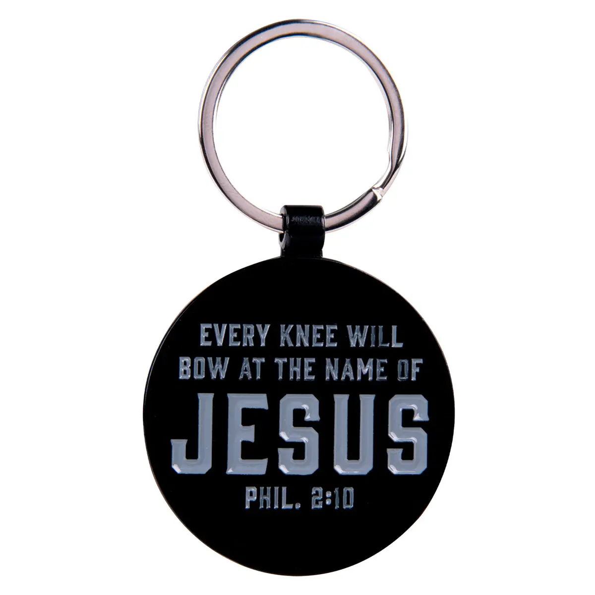 Every Knee Will Bow At The Name Of Jesus Metal Key Ring 1