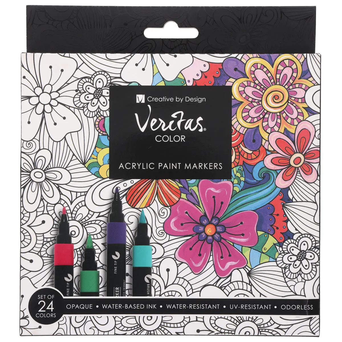 Veritas Twenty Four-Piece Acrylic Paint Marker Set 1