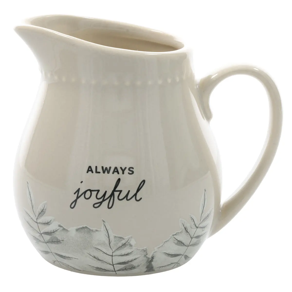 Always Joyful Ceramic Milk Jug 1