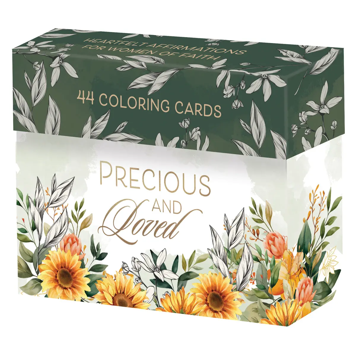 Precious And Loved: Heartfelt Affirmations For Women Of Faith Coloring Boxed Cards 1